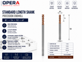 STANDARD LENGTH SHANK PRECISION 4-FLUTE SOLID CARBIDE ENDMILL — Ø1, Ø1.5, Ø2, Ø3 MM